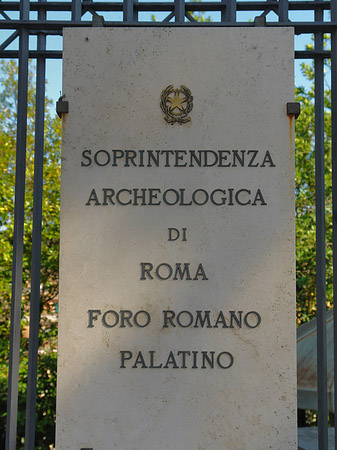 Foto Schild - Rom