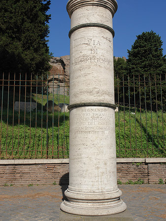 Säule mit Straßennamen Fotos
