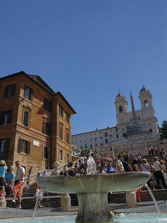 Fotos Kirche und der Barcaccia Brunnen | Rom