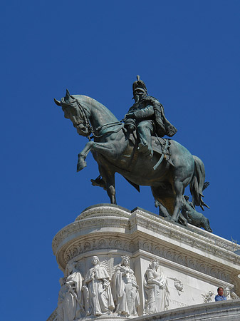 Foto Bronzestatue von Victor Emmanuel - Rom