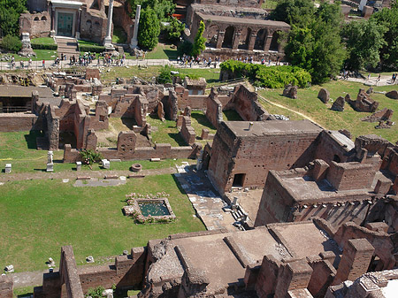 Blick auf das Forum Romanum Foto 