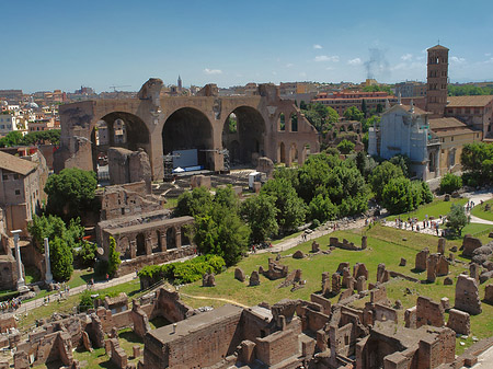 Blick auf das Forum Romanum Foto 