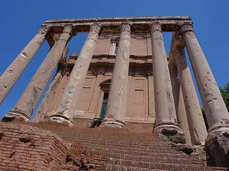 Tempel des Antoninus Pius und der Faustina Fotos