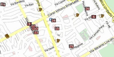 Galleria d’Arte Moderna  Stadtplan
