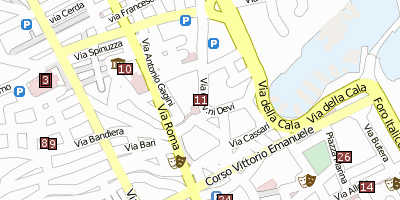 Stadtplan Oratorio del Rosario di San Domenico