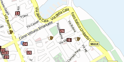 Stadtplan Palazzo Chiaramonte Palermo