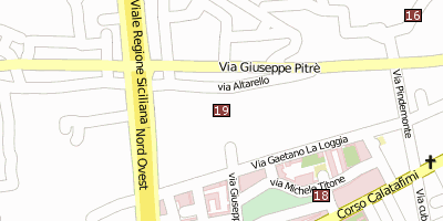 Stadtplan Qanate von Palermo Palermo