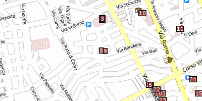 Stadtplan Santi Diecimila Martiri Palermo